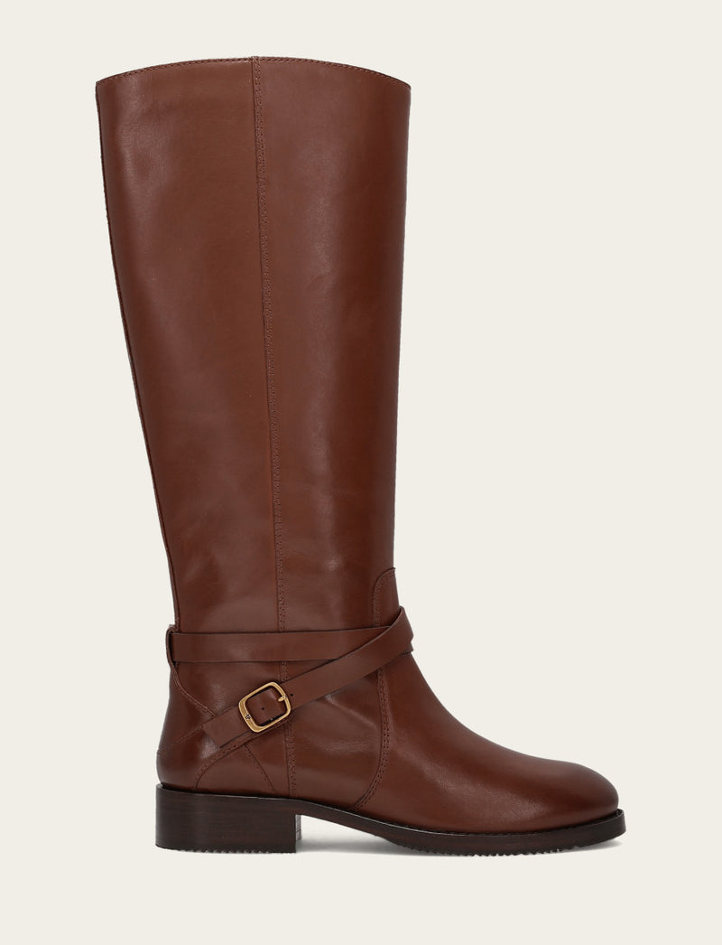 Melissa Belted Riding Wc - Walnut - Outside