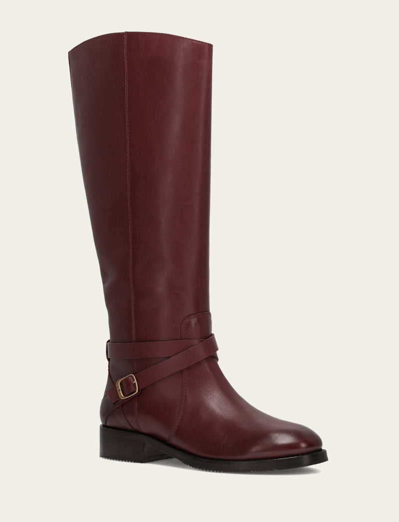 Melissa Belted Riding - Merlot - Hero
