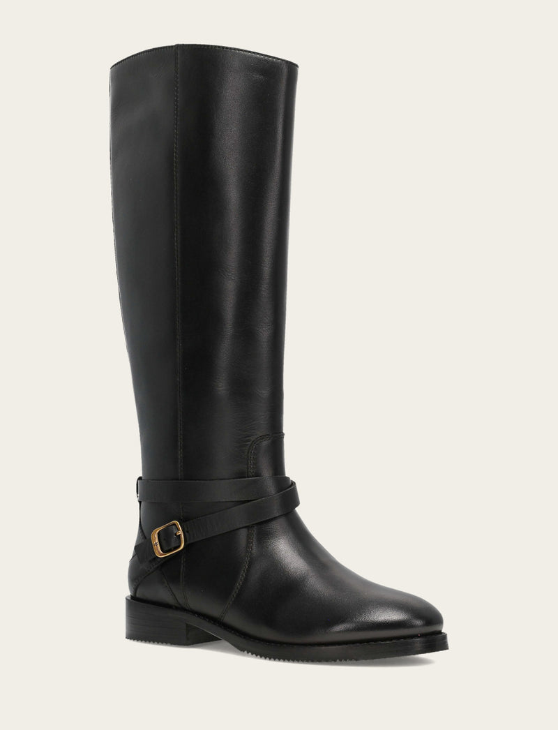 Melissa Belted Riding - Black - Hero