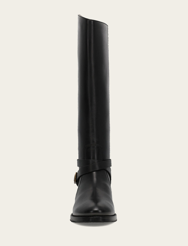 Melissa Belted Riding - Black - Front