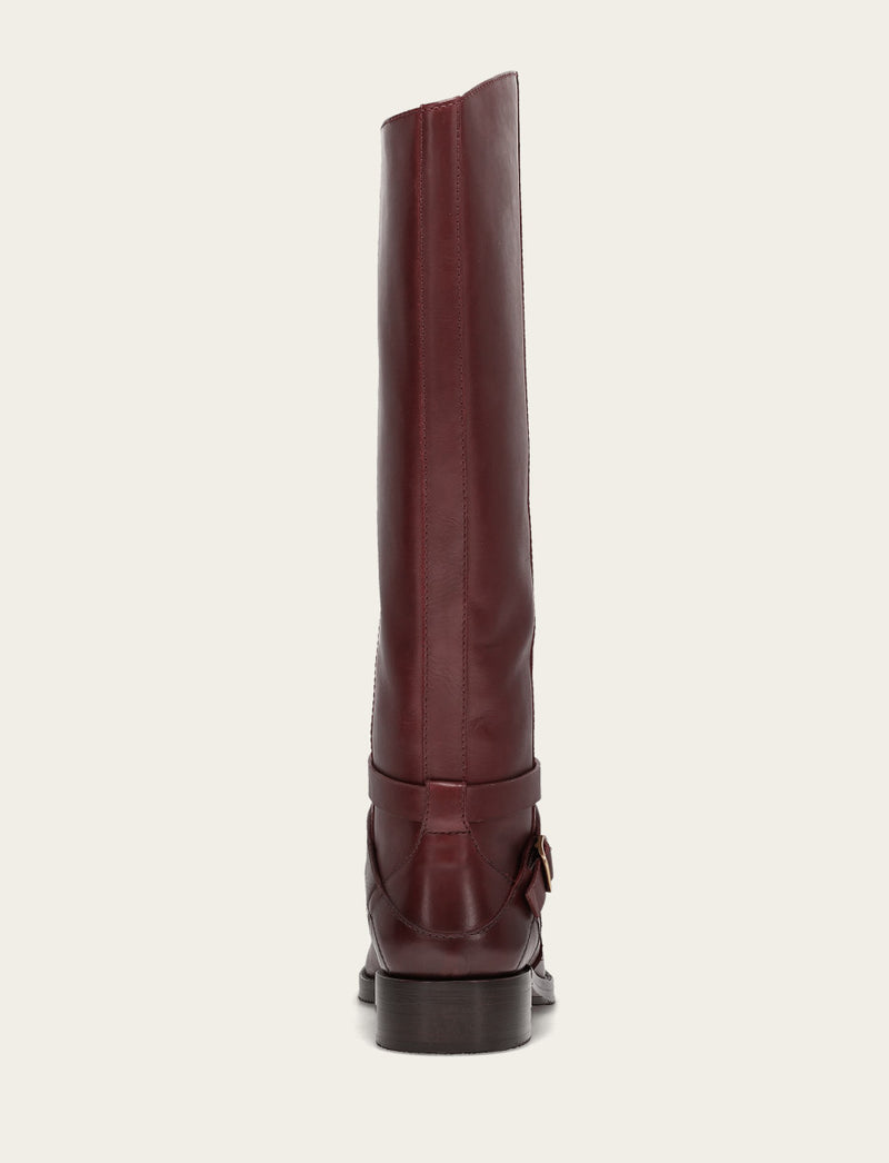 Melissa Belted Riding - Merlot - Back