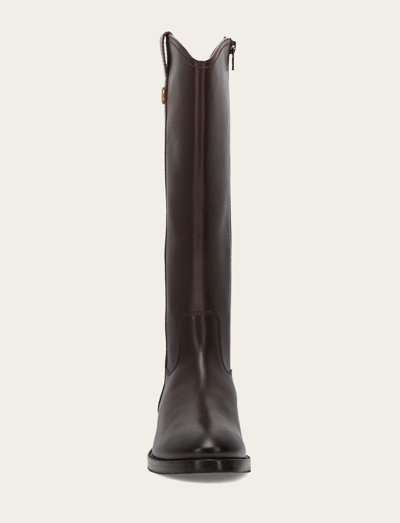 Melissa Button Tall Inside Zip Wc - Dark Brown - Front