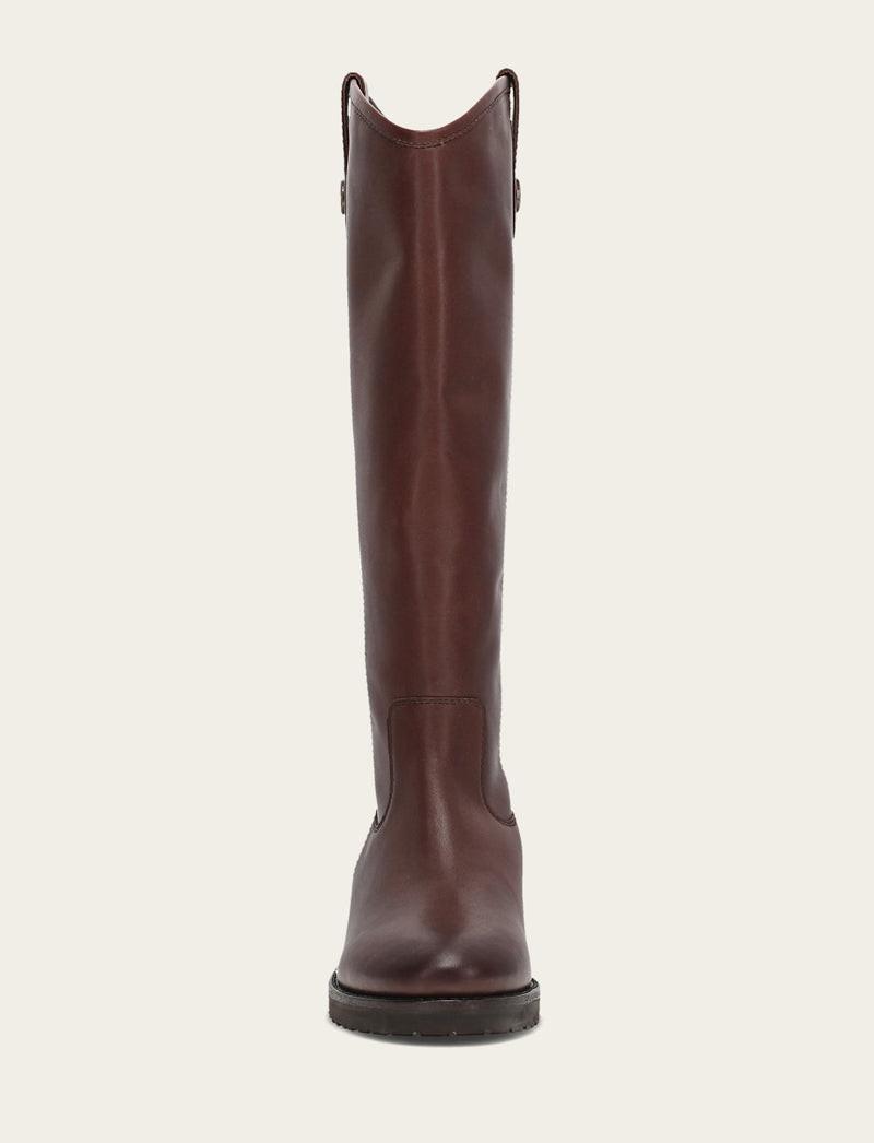 Melissa Lug Button Tall - Brown - Front