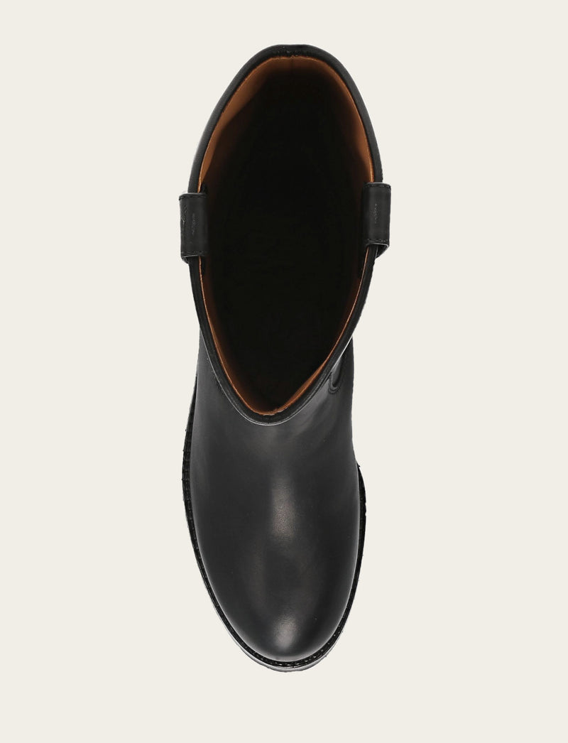 Melissa Lug Button Tall - Black - Top Down