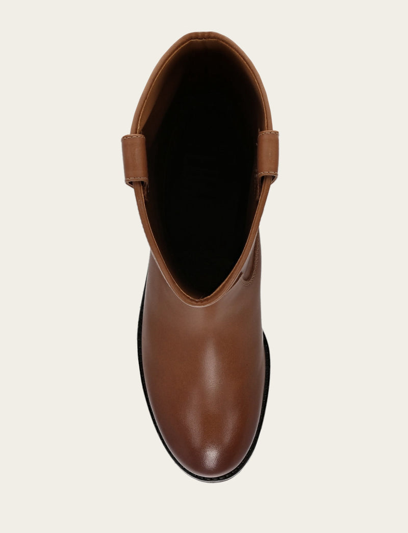 Melissa Lug Button Tall - Tan - Top Down