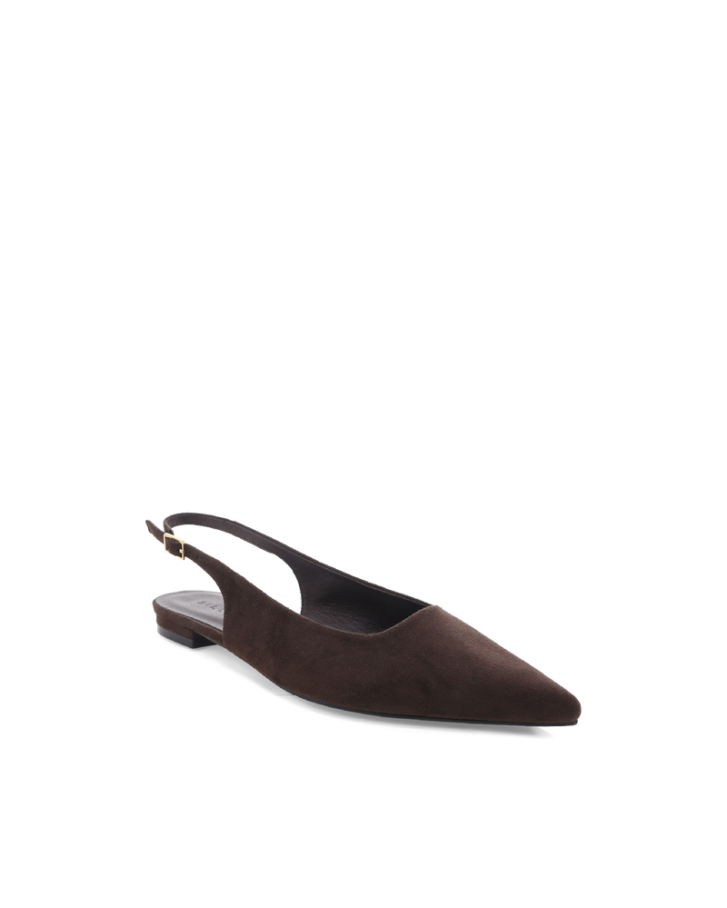 MOANA - DARK CACAO SUEDE-Flats-Billini-Billini