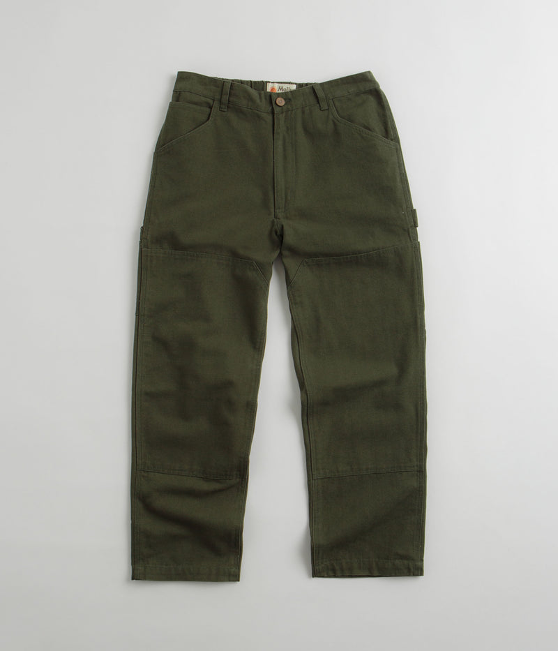 Mollusk Canvas Work Pants in Rover Green