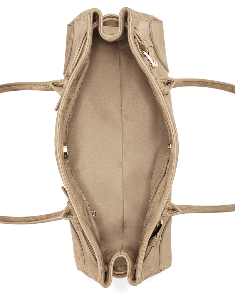 NADIA SHOULDER BAG - STONE SUEDE-Handbags-Billini-Billini