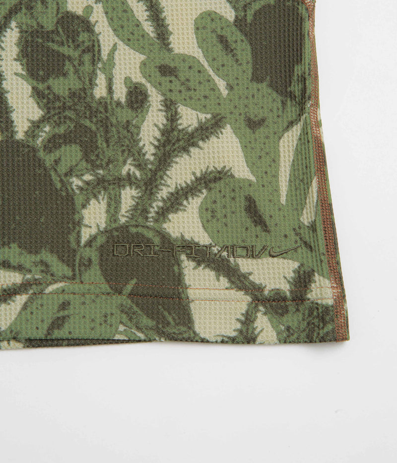 Nike ACG AOP Chinati T-Shirt  in Light Khaki and Cargo Khaki / Summit White