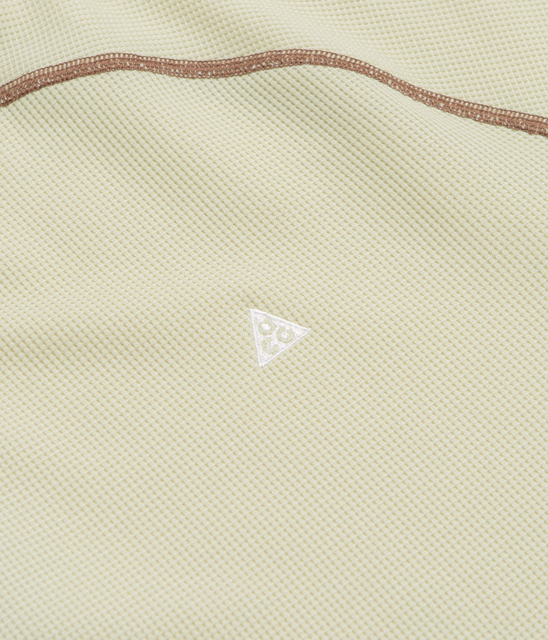 Nike ACG Chinati Long Sleeve T-Shirt in Light Khaki and Parachute Beige / Summit White