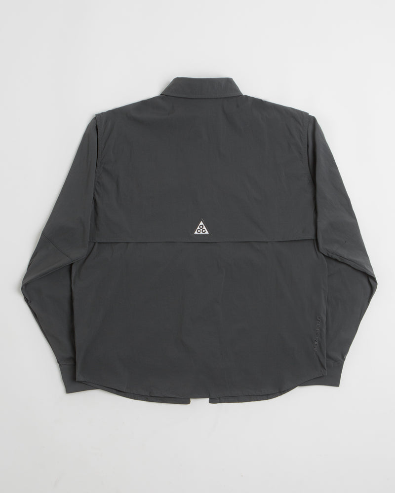 Nike ACG Orb Weaver Shirt in Anthracite and Summit White / Summit White