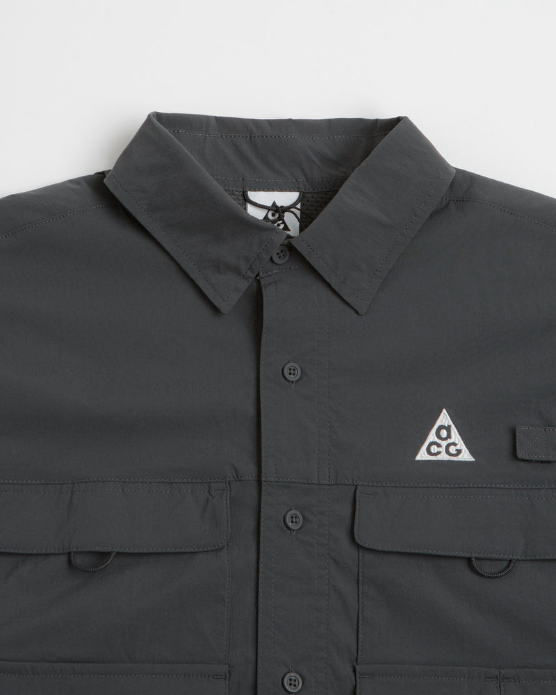 Nike ACG Orb Weaver Shirt in Anthracite and Summit White / Summit White
