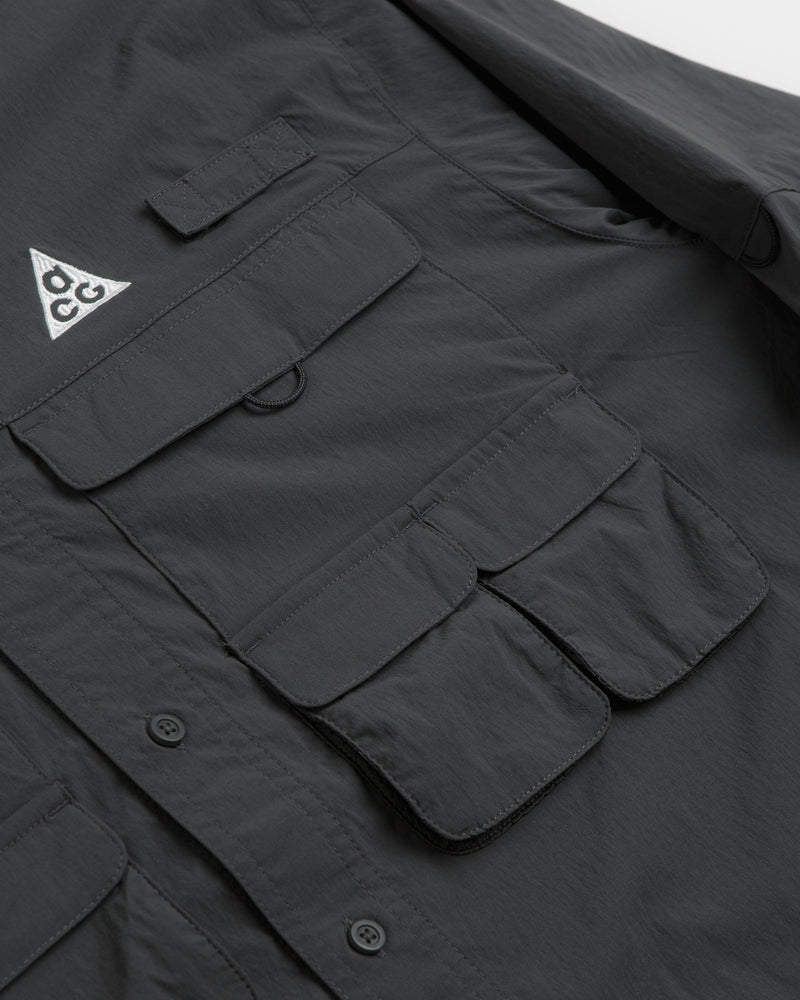 Nike ACG Orb Weaver Shirt in Anthracite and Summit White / Summit White