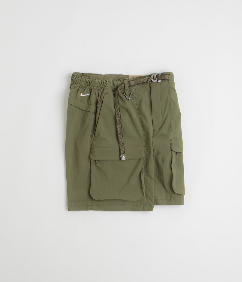 Nike ACG Smith Summit Cargo Shorts in Medium Olive and Sequoia / Summit White