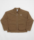 Nike ACG Smith Summit Jacket in Mosswood Brown and Light Khaki / Summit White