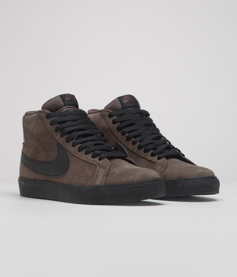 Nike SB Blazer Mid Shoes in Baroque Brown and Black and Baroque Brown