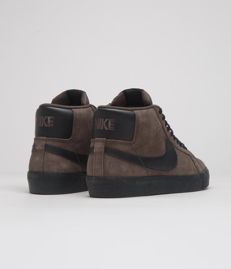 Nike SB Blazer Mid Shoes in Baroque Brown and Black and Baroque Brown