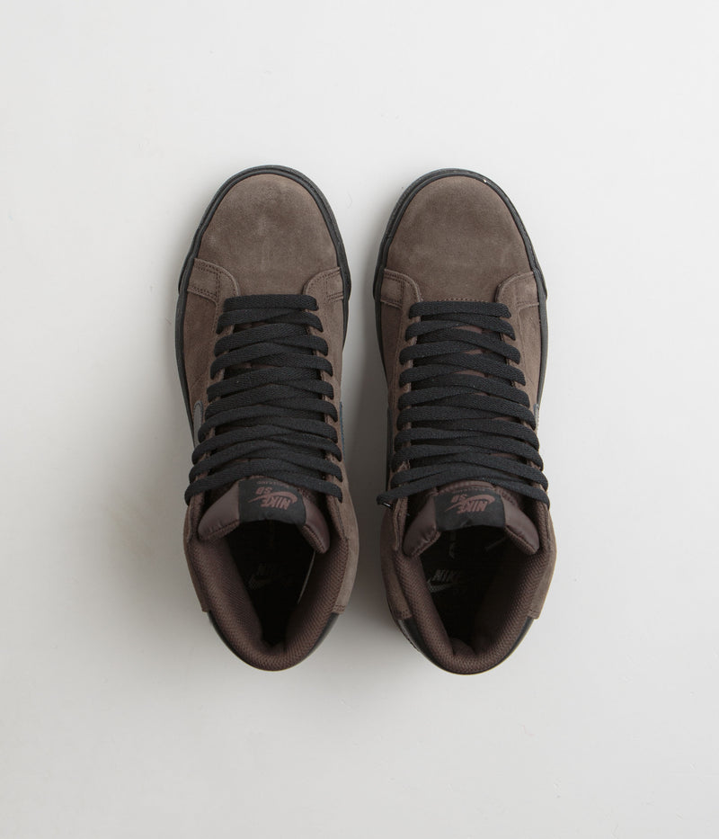 Nike SB Blazer Mid Shoes in Baroque Brown and Black and Baroque Brown