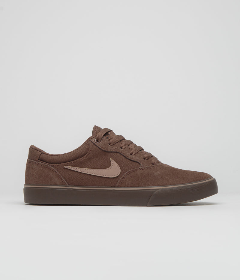 Nike SB Chron 2 Shoes in Fauna Brown and Desert Dust and Baroque Brown