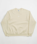 Nike SB Essential Logo Crewneck Sweatshirt in Light Khaki and White