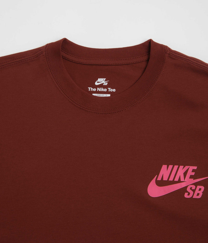 Nike SB Logo T-Shirt in Dark Team Red