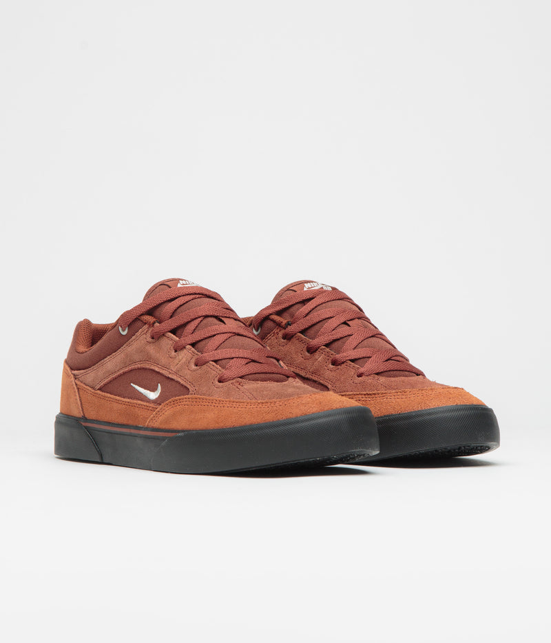 Nike SB Malor Shoes in Cinnamon and Light Bone and Dark Russet - Black