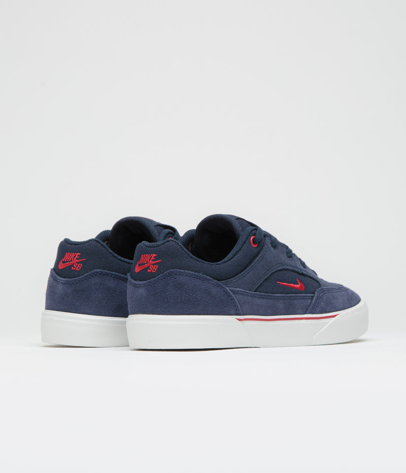 Nike SB Malor Shoes in Obsidian and Gym Red and Midnight Navy