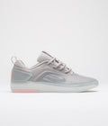 Nike SB Nyjah 4 Shoes in College Grey and Mink Brown and Light Silver