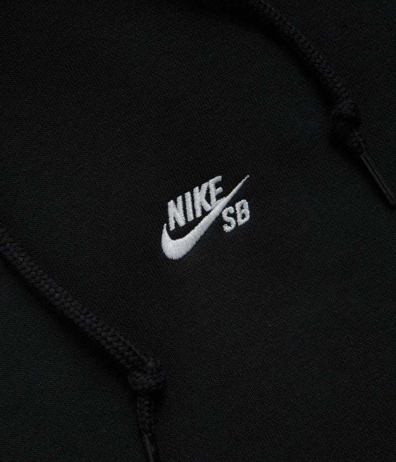 Nike SB Sleeve Graphic Hoodie in Black and White