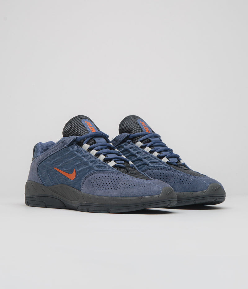 Nike SB Vertebrae Shoes in Diffused Blue and Campfire Orange and Anthracite