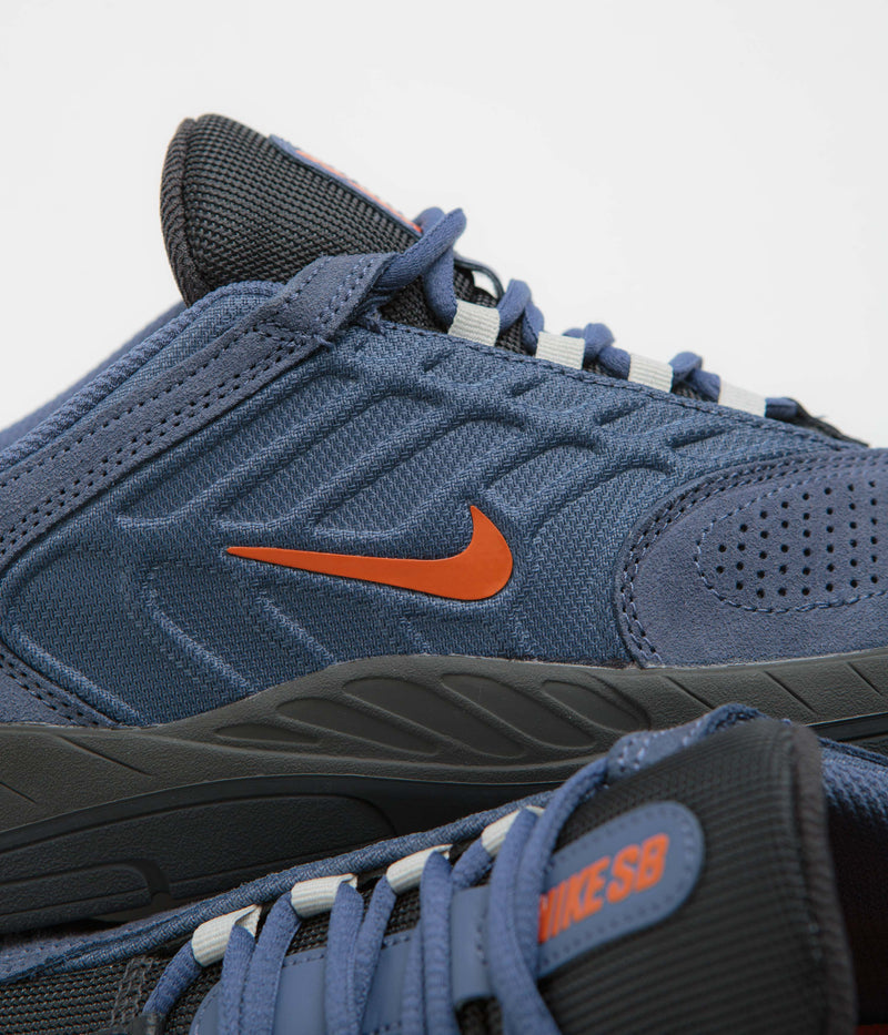 Nike SB Vertebrae Shoes in Diffused Blue and Campfire Orange and Anthracite