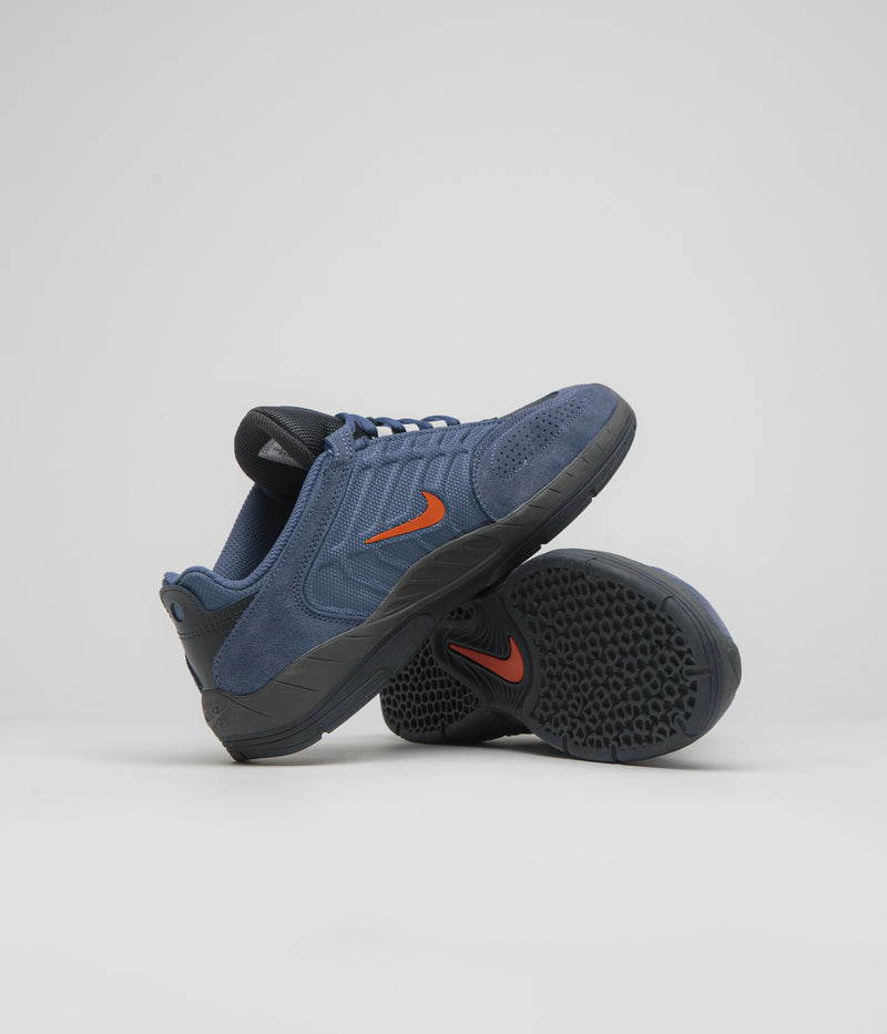 Nike SB Vertebrae Shoes in Diffused Blue and Campfire Orange and Anthracite