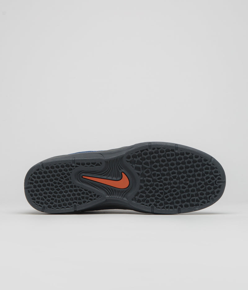 Nike SB Vertebrae Shoes in Diffused Blue and Campfire Orange and Anthracite