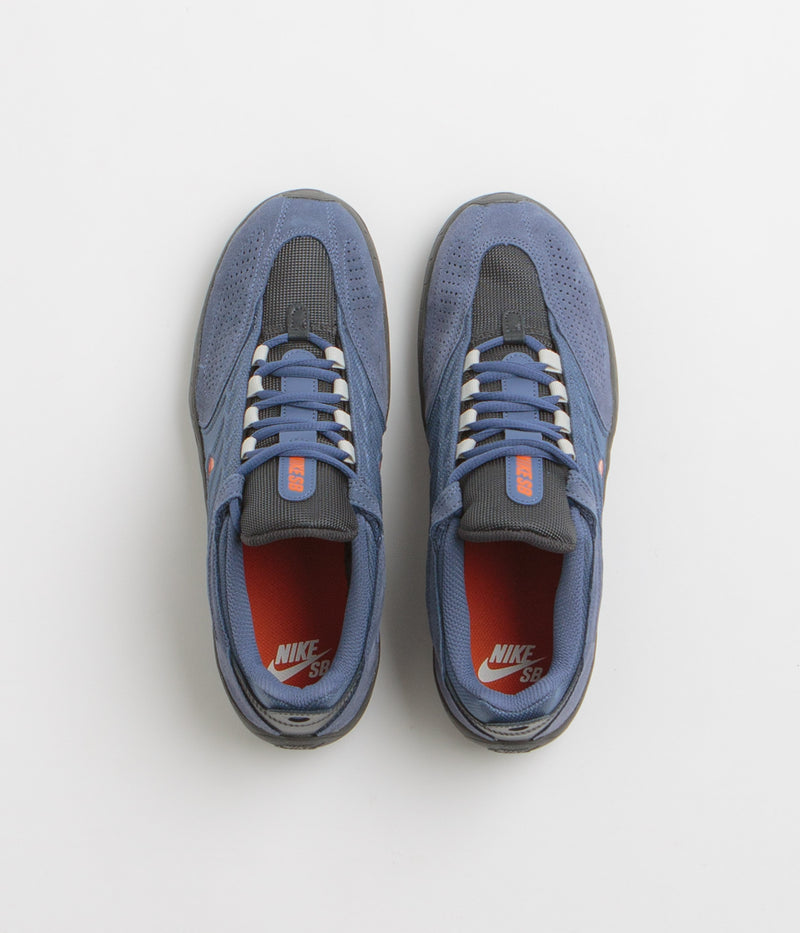 Nike SB Vertebrae Shoes in Diffused Blue and Campfire Orange and Anthracite