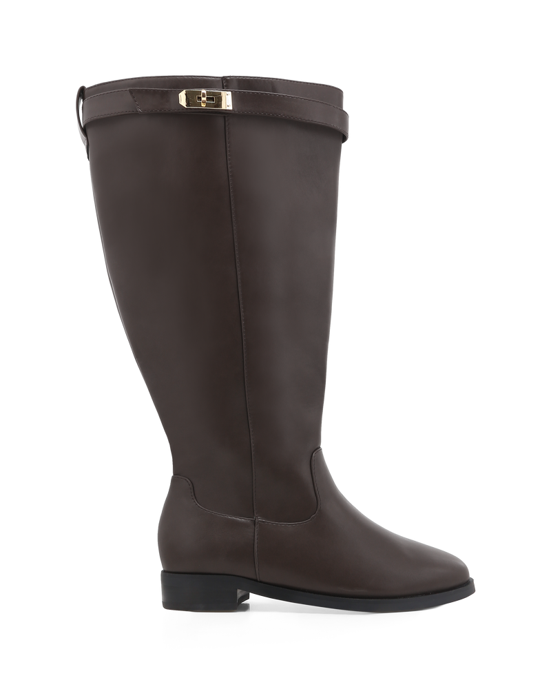 NOEMI EXTENDED CURVE 2.0 - CHOCOLATE-Boots-Billini-Billini