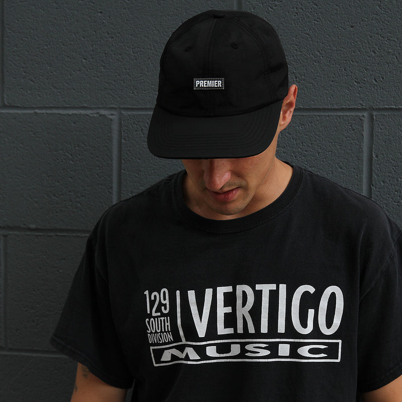 Premier Nylon Logo Cap Black