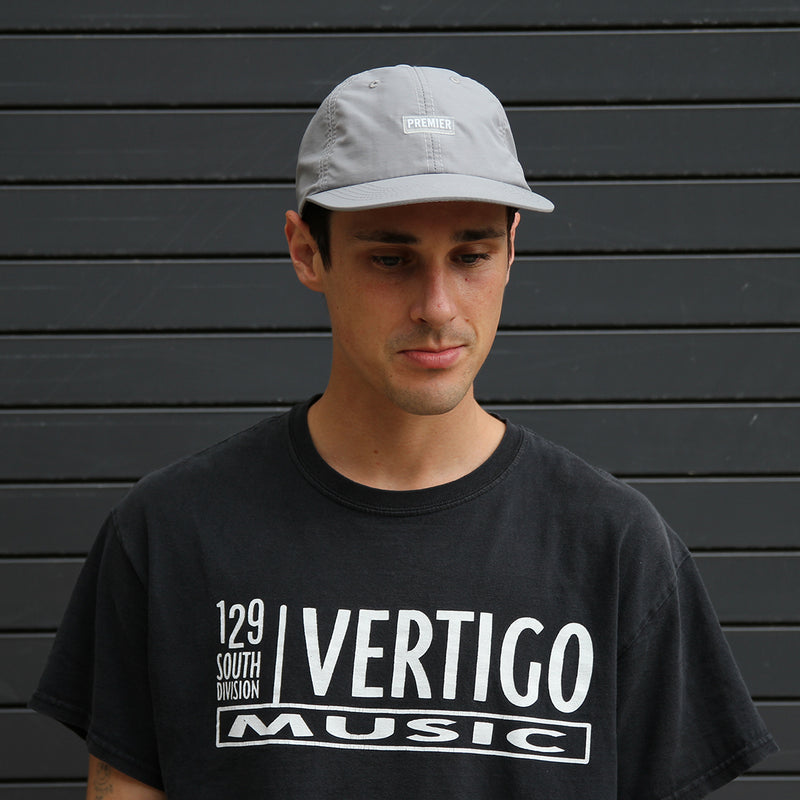 Premier Nylon Logo Cap Grey