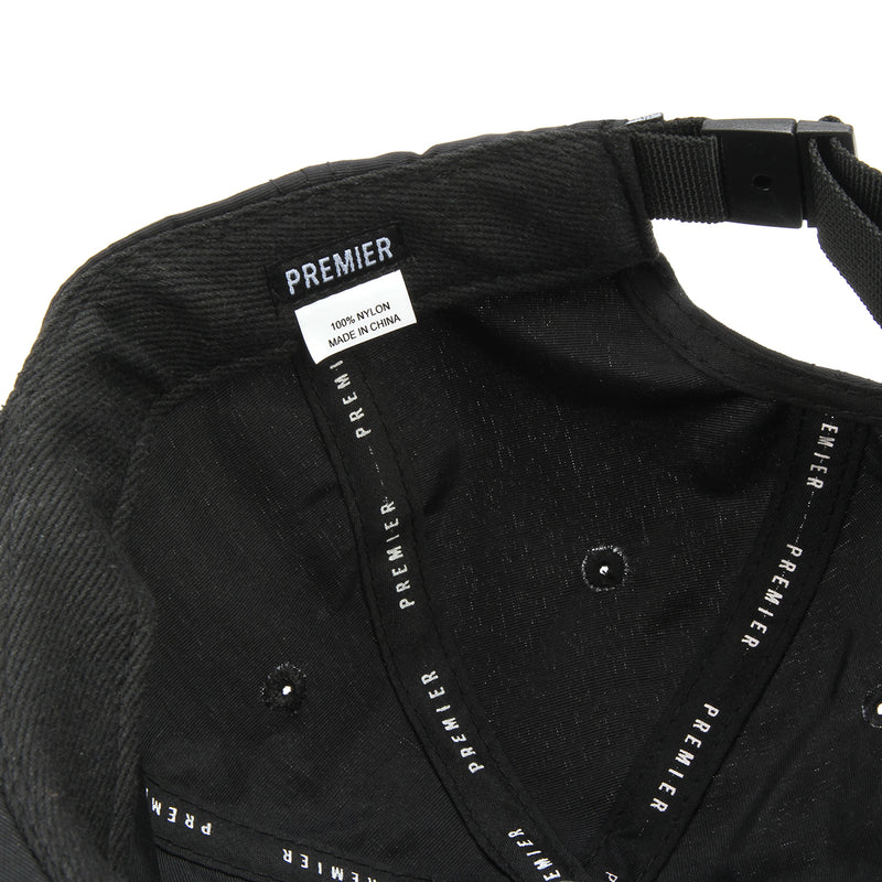 Premier Nylon Logo Cap Black