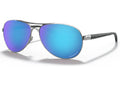 Oakley Feedback Sunglasses Polished Chrome/Prizm Sapphire Polarized (OO4079-3359)