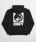 Obey Bold Eye Hoodie in Black