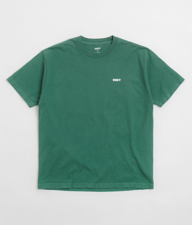 Obey Bold Icon Face T-Shirt in Pigment Rain Forest