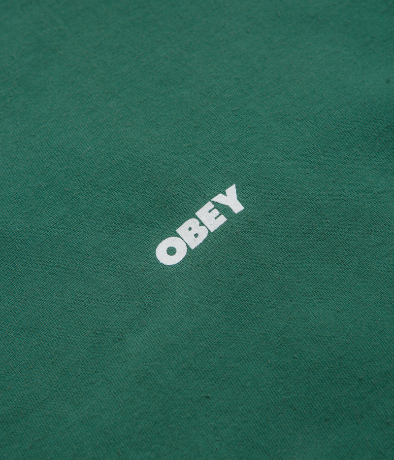 Obey Bold Icon Face T-Shirt in Pigment Rain Forest