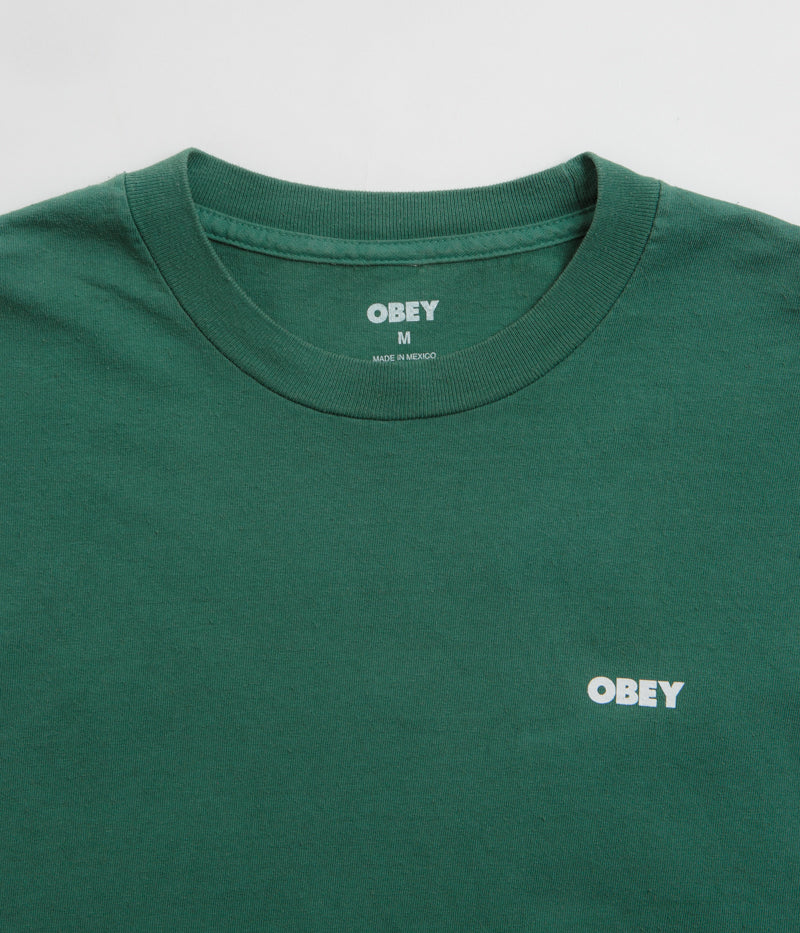 Obey Bold Icon Face T-Shirt in Pigment Rain Forest