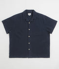 Obey Curtis Short Sleeve Shirt in Navy