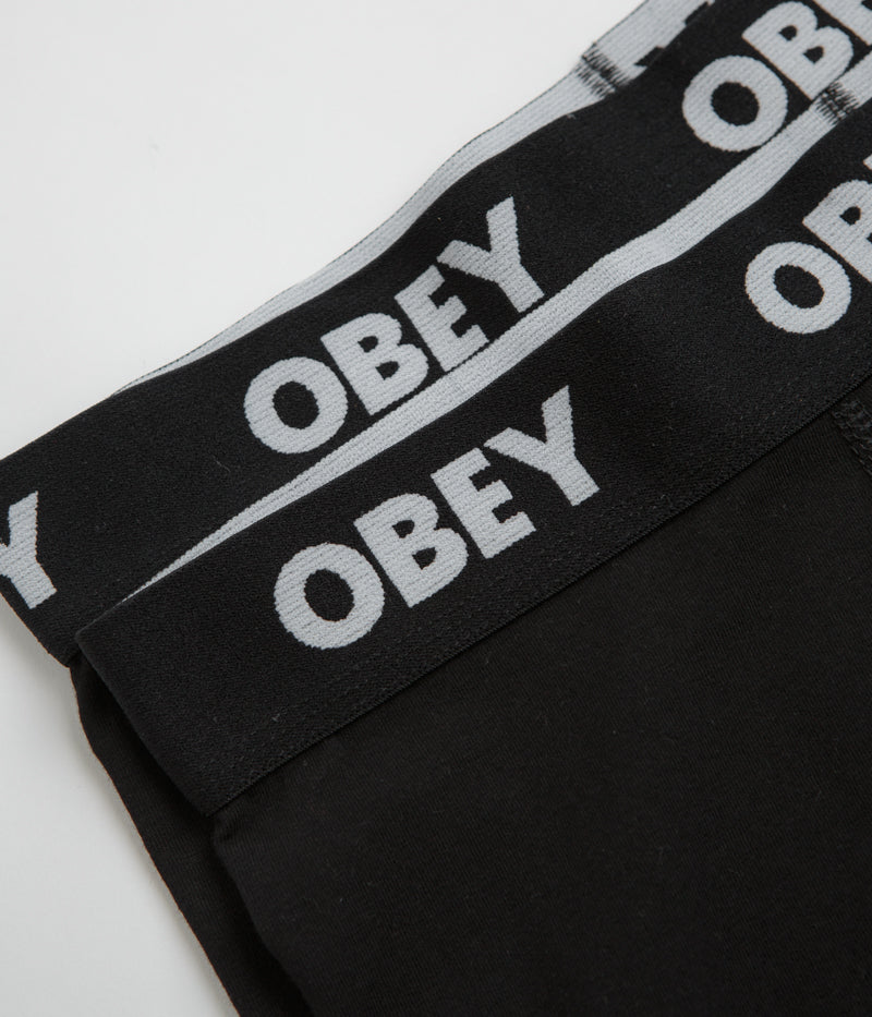 Obey Established Work Boxers (2 Pack) in Black