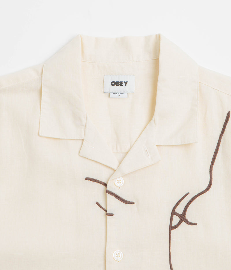 Obey Frances Short Sleeve Shirt in Unbleached Multi