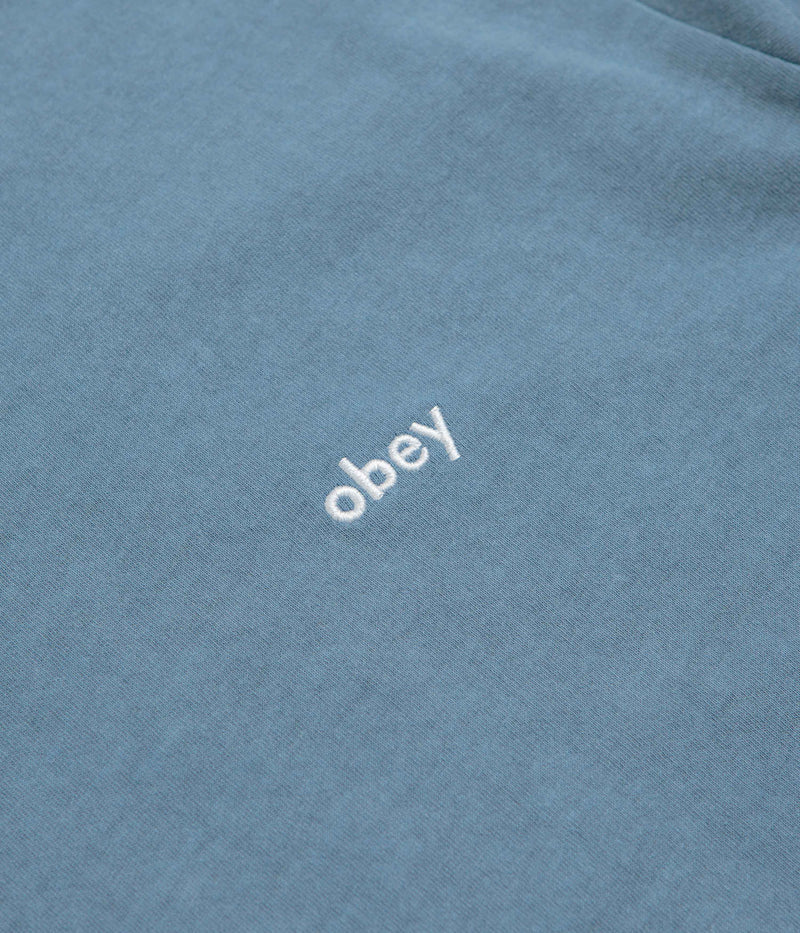 Obey Lowercase Pigment T-Shirt in Pigment Coronet Blue