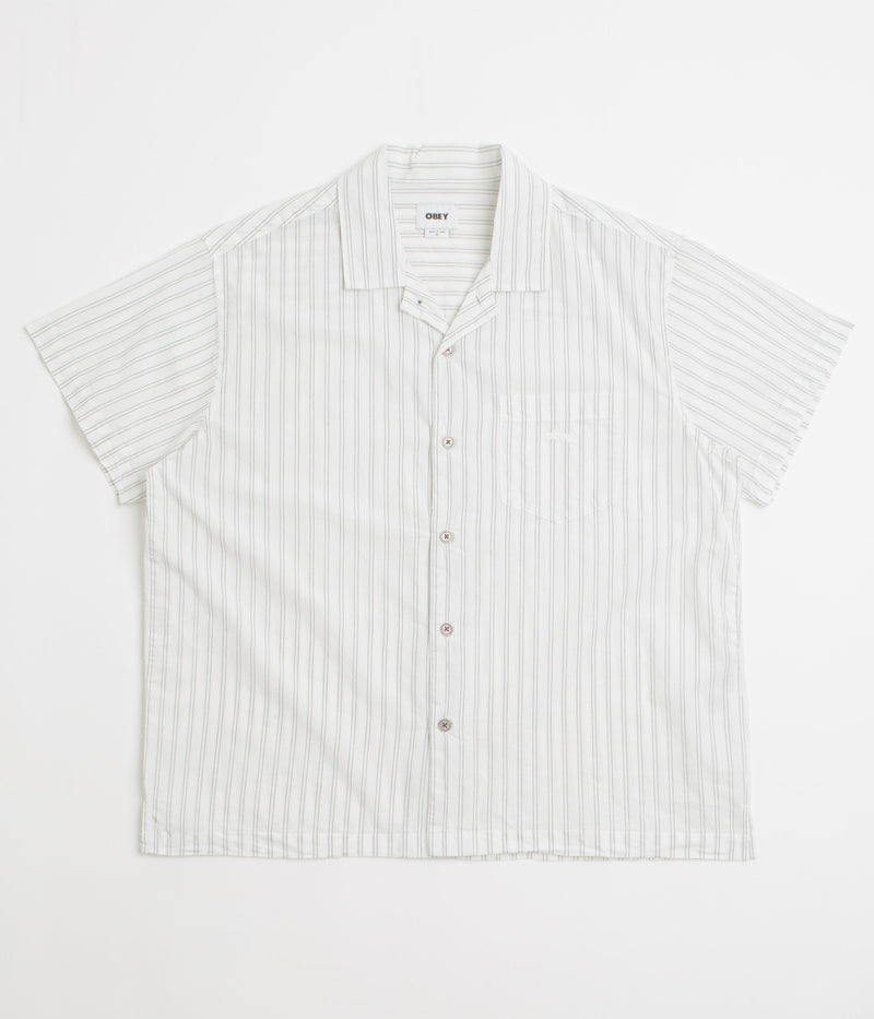 Obey Rizzo Short Sleeve Shirt in White Multi