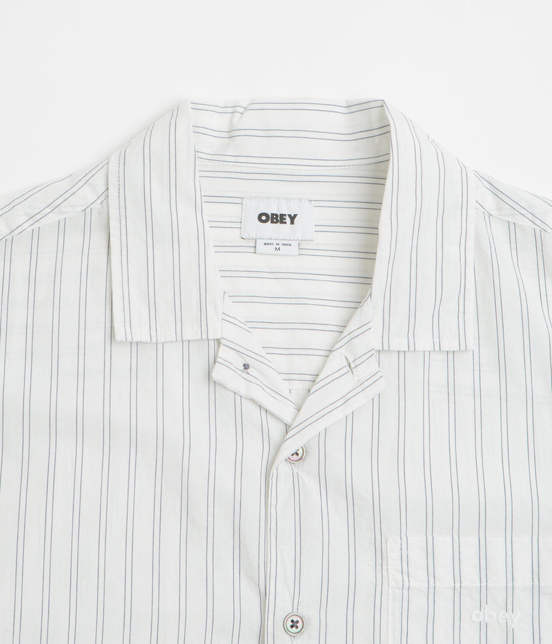 Obey Rizzo Short Sleeve Shirt in White Multi