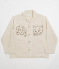 Obey Vesta Shirt Jacket in Egret